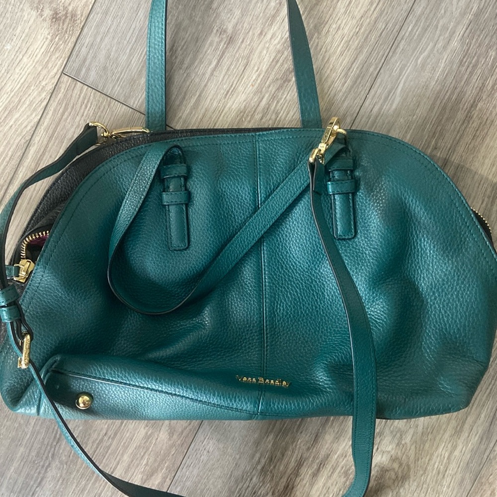 Vera Bradley Leather Diana Satchel